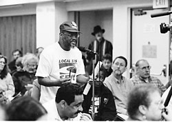 Speaker at meeting