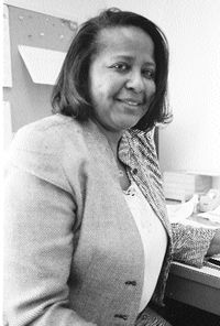 Portrait of Lenora Beers at a desk